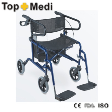 Top Sale Combination of Wheelchair and Rollator Design for Older